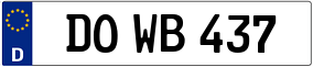 Truck License Plate